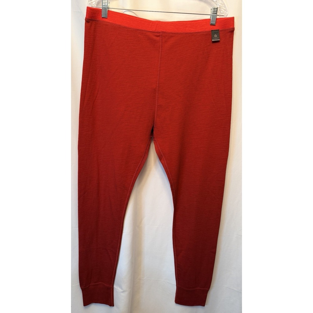 NWT Mountain Warehouse Men's XL Merino Wool II Thermal Base Layer Pants Red